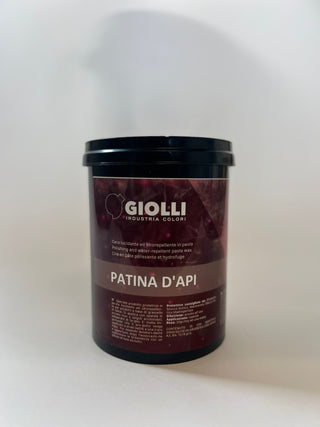Coating en bescherming voor Marmorino en Travertino - Patina D'api – Natuurlijke bijenwas, polijstpasta en waterafstotende pasta.