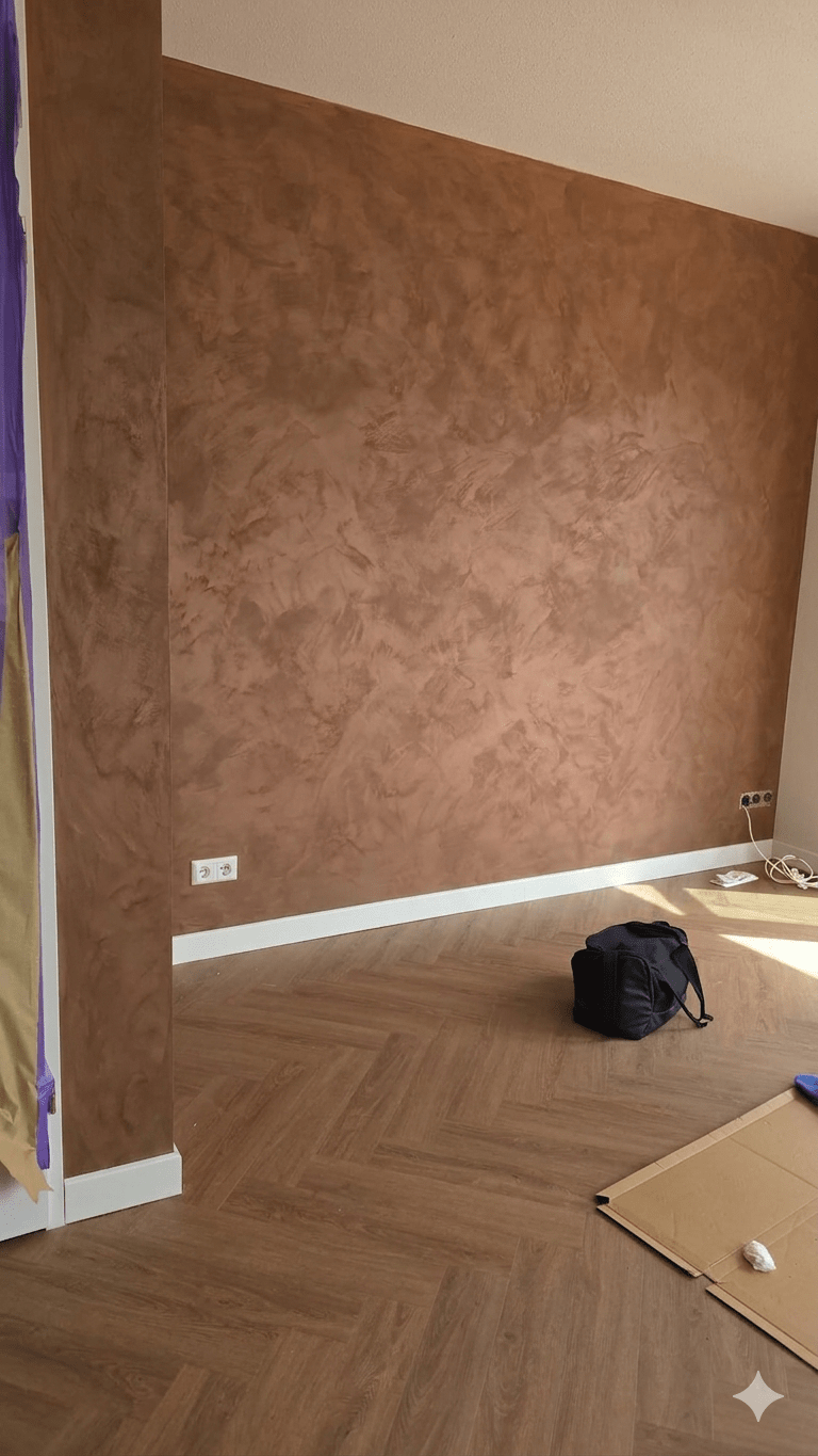 Antico Riflesso Sabbiato Sand Effect Paint – Metallic Decorative Finish - Marmorino
