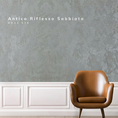 Antico Riflesso Sabbiato Sand Effect Paint – Metallic Decorative Finish - Marmorino