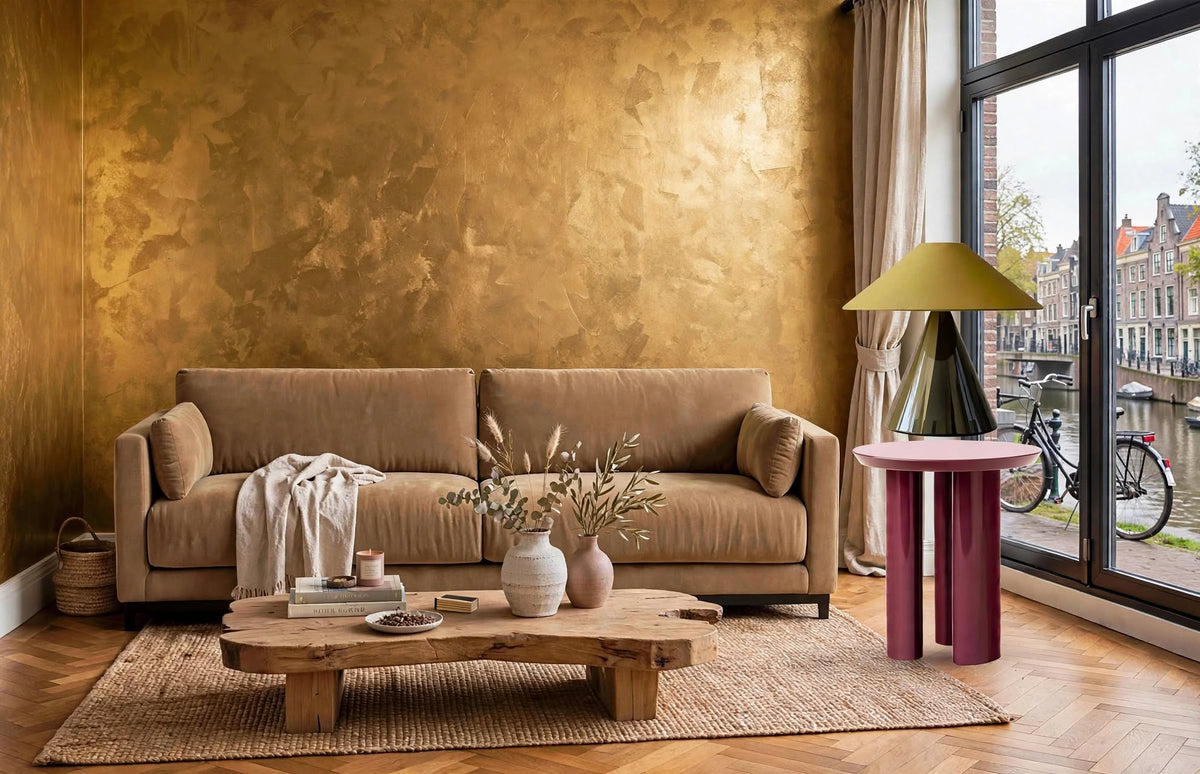 Antico Riflesso Sabbiato Sand Effect Paint – Metallic Decorative Finish - Marmorino