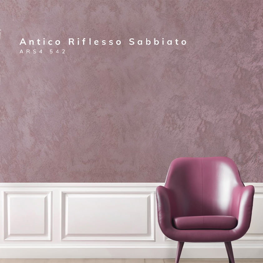 Antico Riflesso Sabbiato Sand Effect Paint – Metallic Decorative Finish - Marmorino