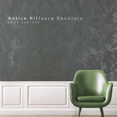 Antico Riflesso Sabbiato Sand Effect Paint – Metallic Decorative Finish - Marmorino