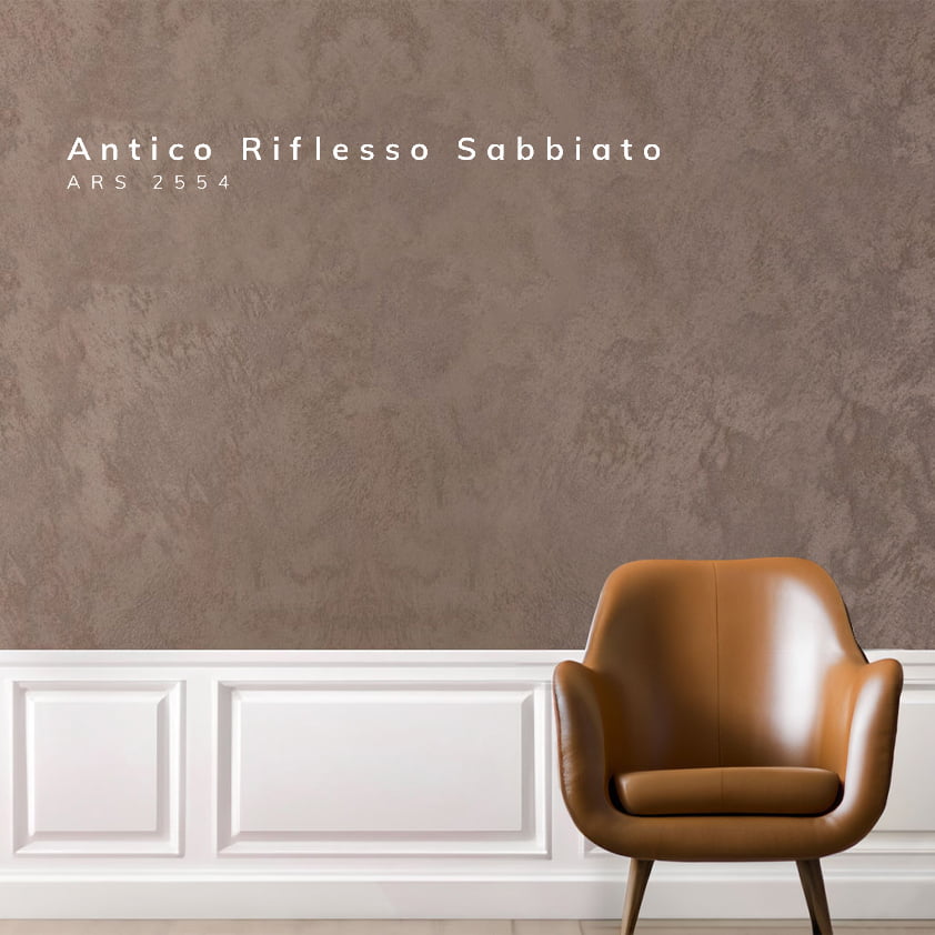 Antico Riflesso Sabbiato Sand Effect Paint – Metallic Decorative Finish - Marmorino