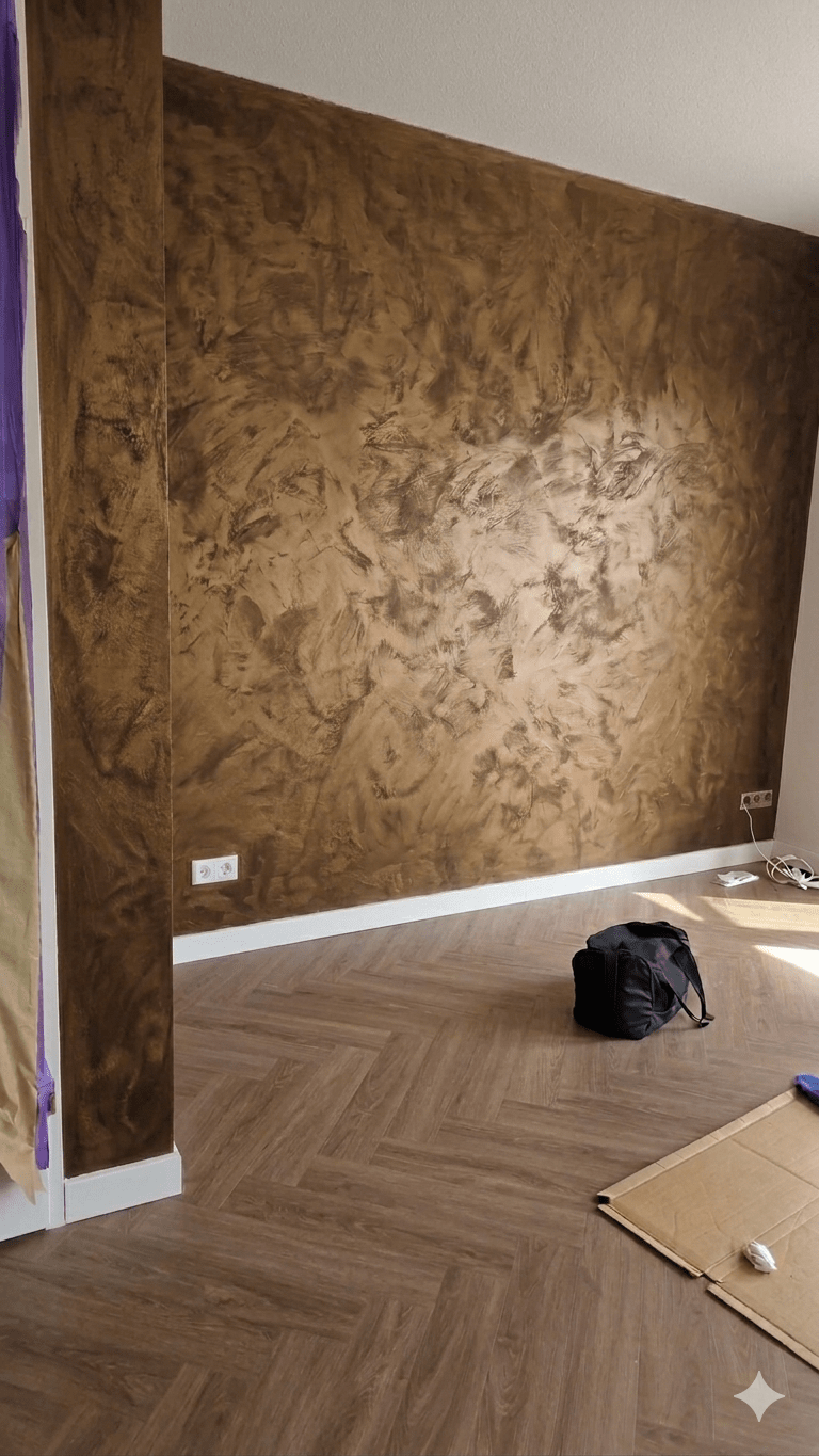 Antico Riflesso Sabbiato Sand Effect Paint – Metallic Decorative Finish - Marmorino