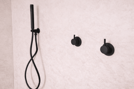 Bathroom with tiles, kit for 13 m2 - Marmorino