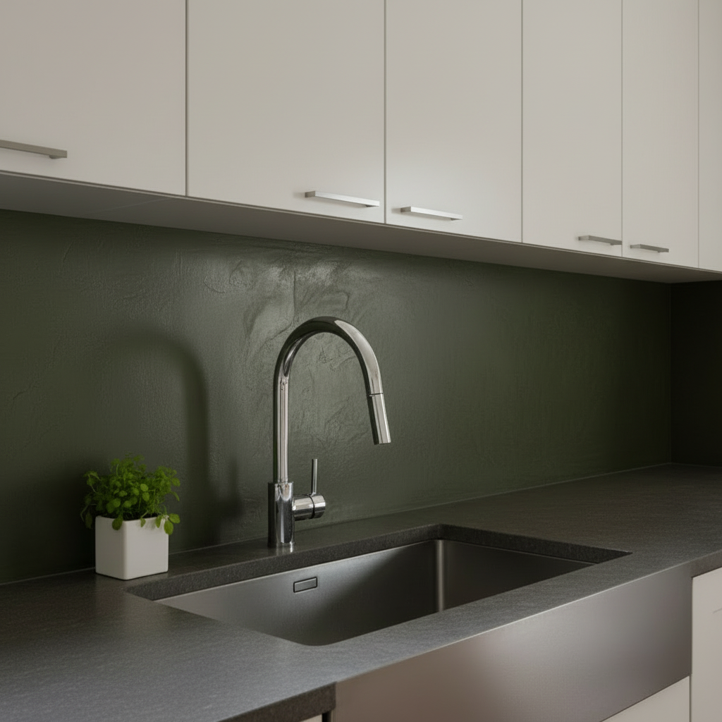 dark olive green marmorino 