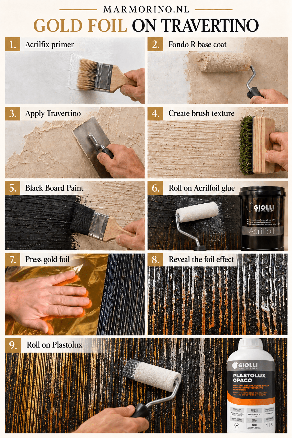 Decorative Bundle with Follie & Travertino – 10 m² - Marmorino