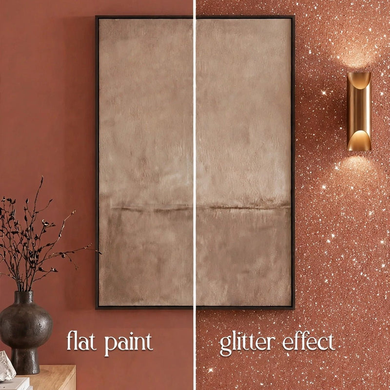 Gold Glitter Liquid for adding to the paint for wall paint and craft / 0.25 L - Marmorino