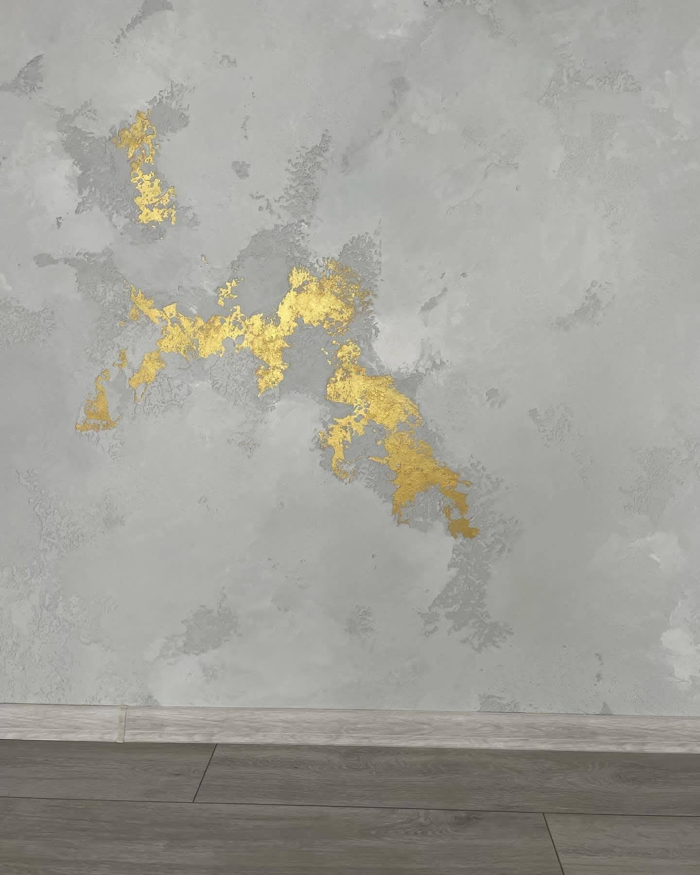 Golden wall spot with Marmorino for 12 m2 - Marmorino