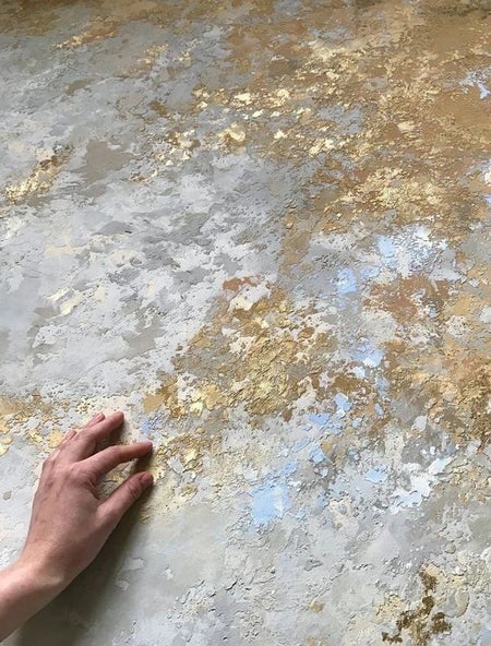 Golden wall spot with Marmorino for 12 m2 - Marmorino