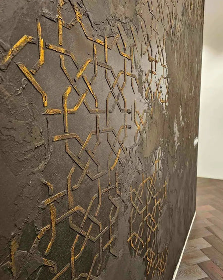 Golden wall spot with Marmorino for 12 m2 - Marmorino