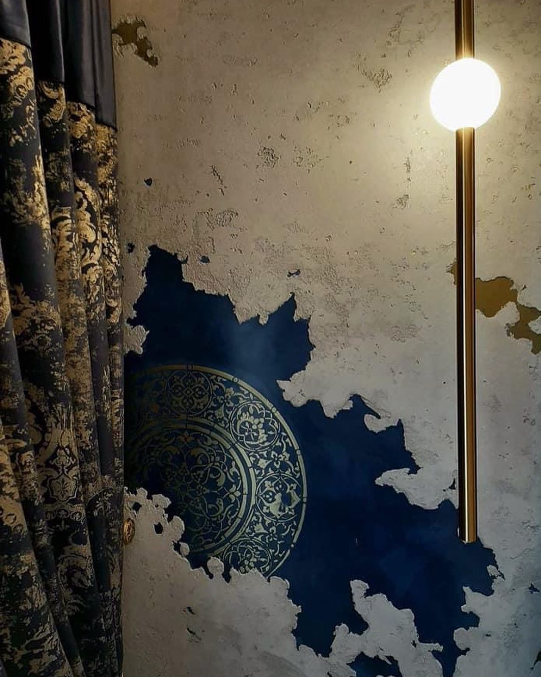 Golden wall spot with Marmorino for 12 m2 - Marmorino