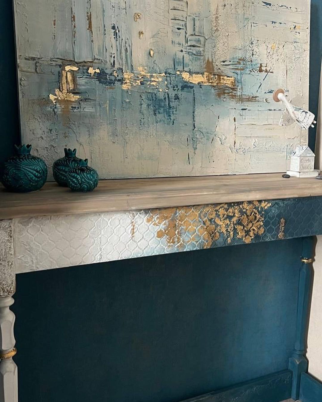 Golden wall spot with Marmorino for 12 m2 - Marmorino