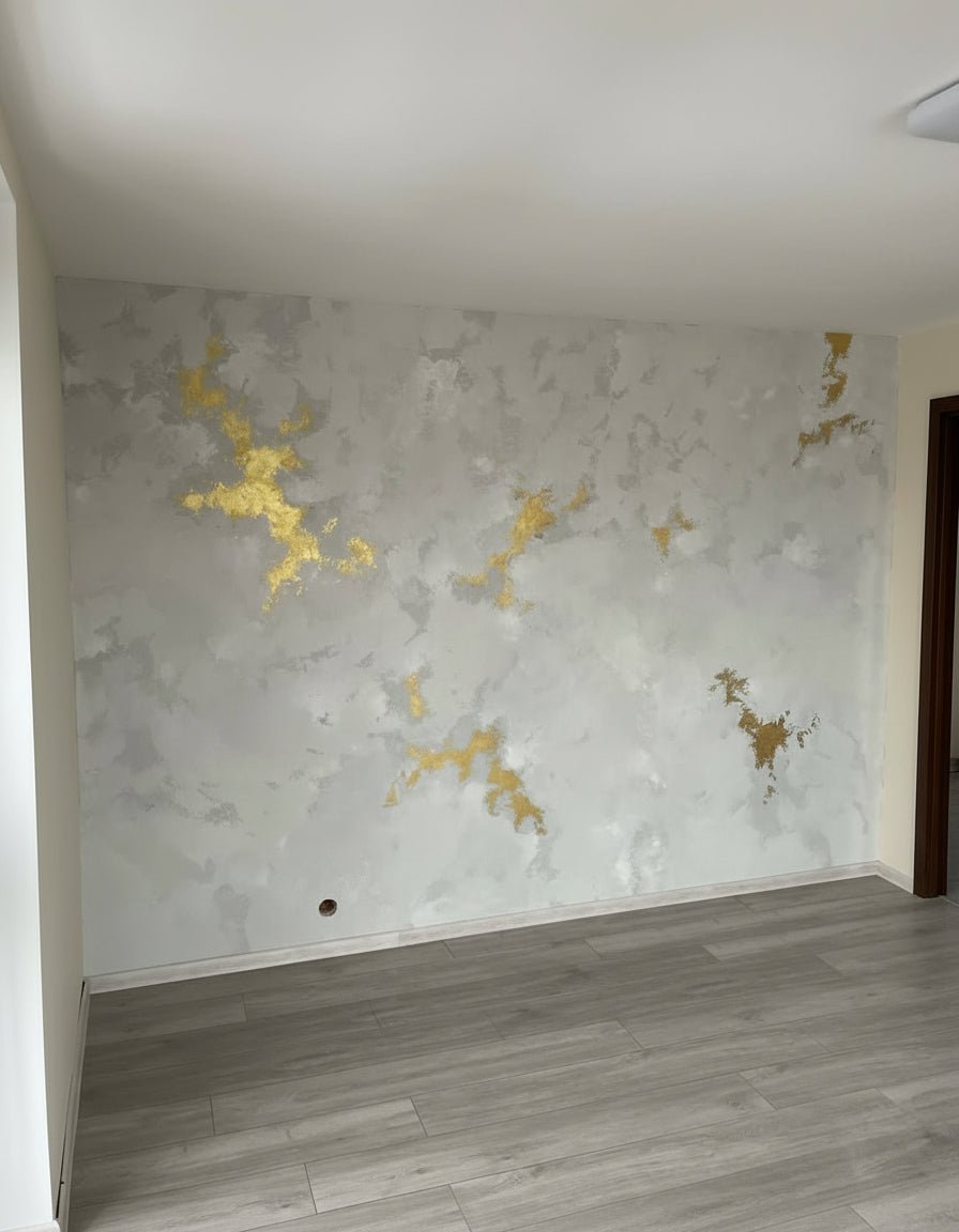 Golden wall spot with Marmorino for 12 m2 - Marmorino