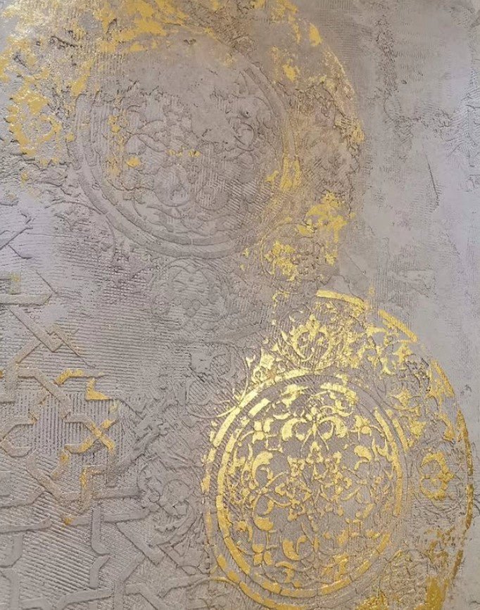 Golden wall spot with Marmorino for 12 m2 - Marmorino