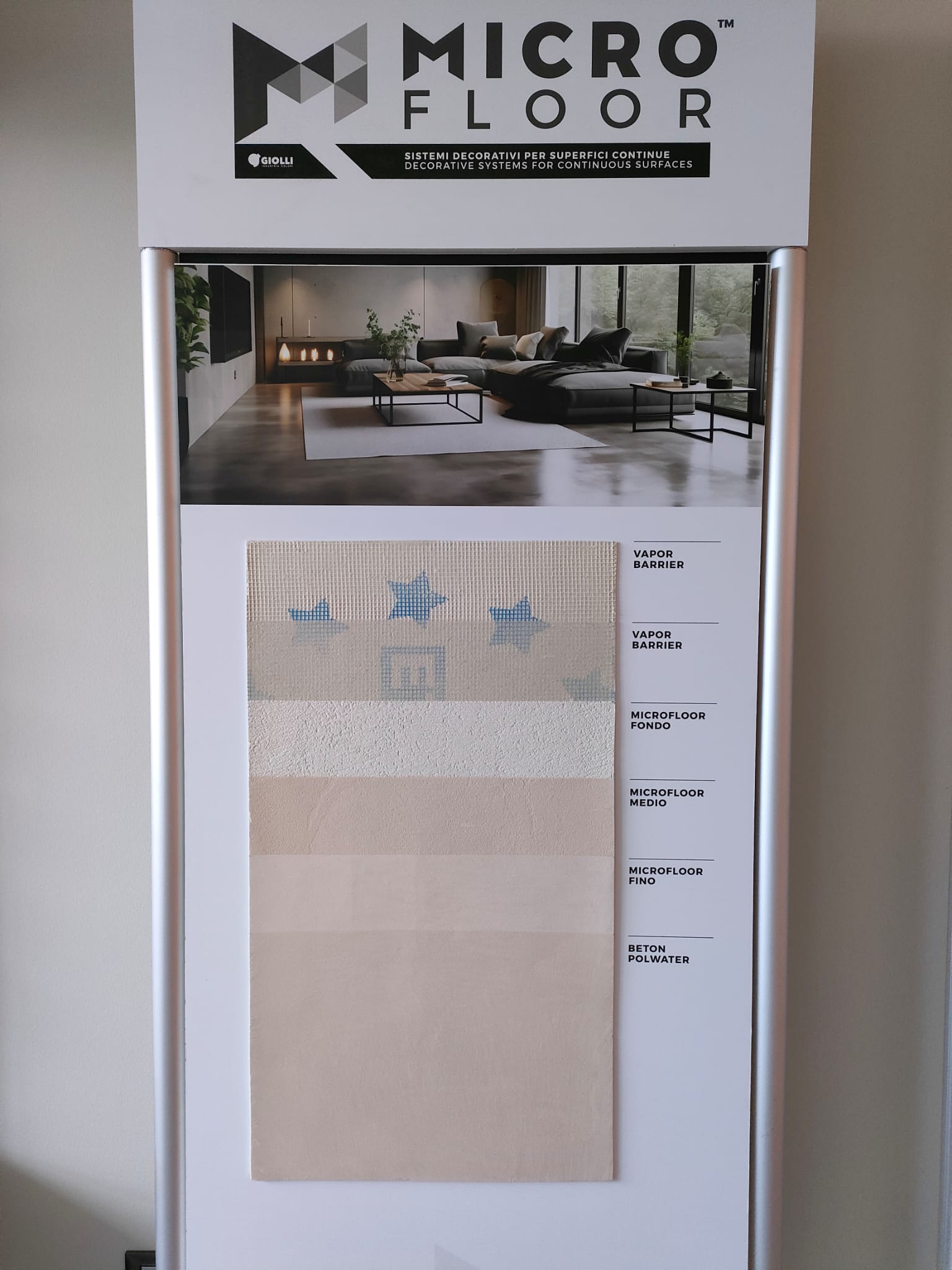 Microfloor kit for floor for 7 m² - Marmorino