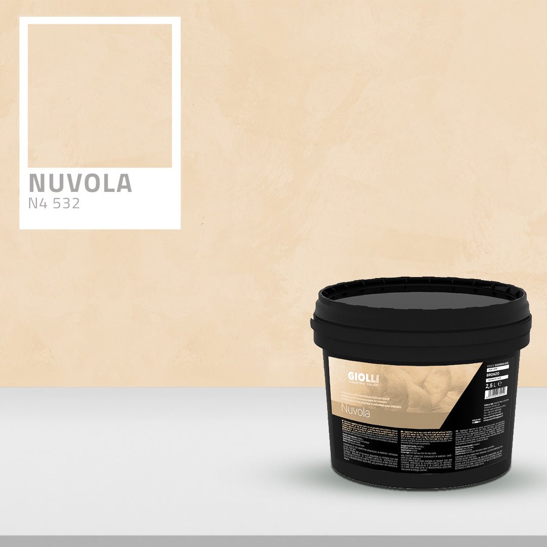Nuvola Silk Metallic Paint – Iridescent Decorative Wall Finish - Marmorino