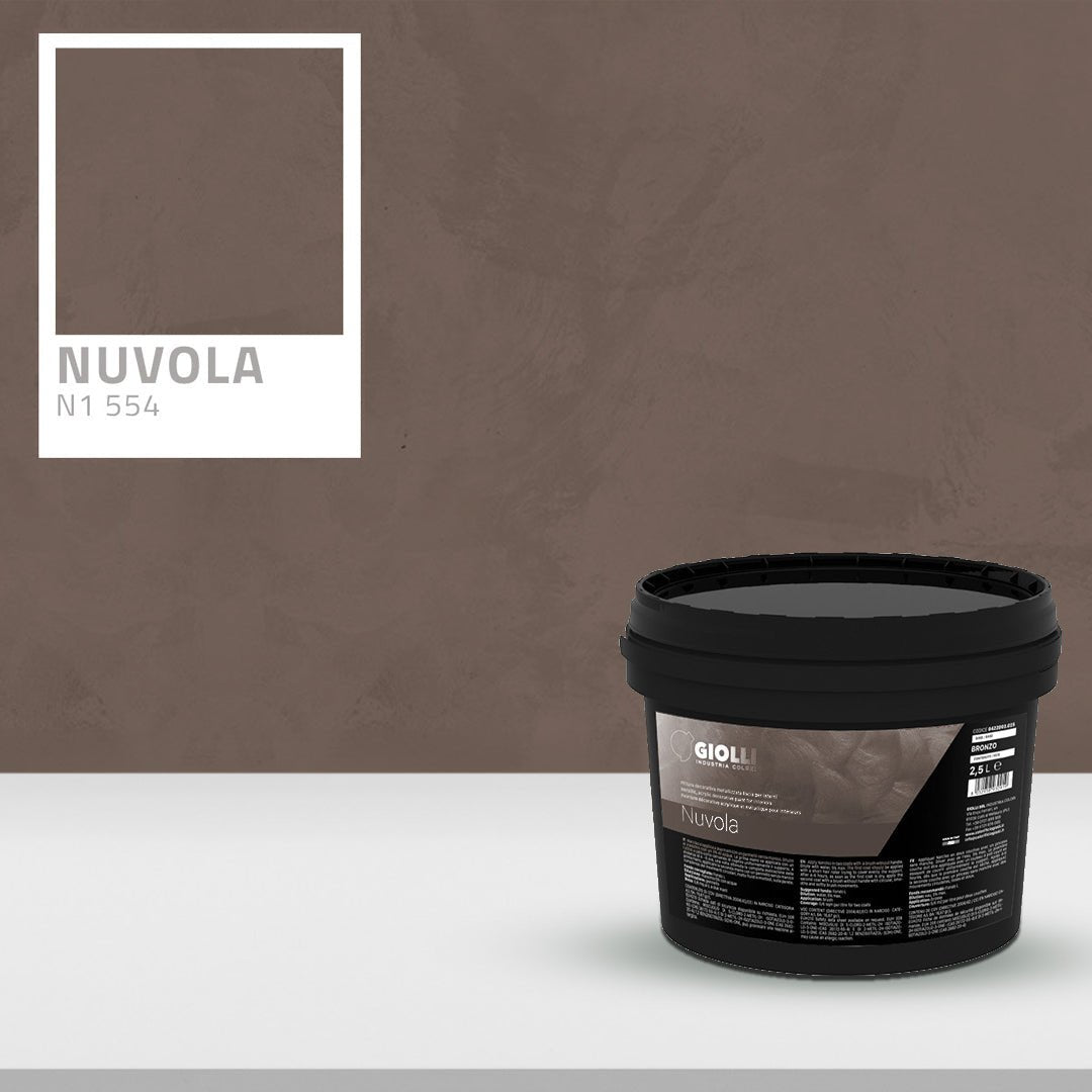 Nuvola Silk Metallic Paint – Iridescent Decorative Wall Finish - Marmorino