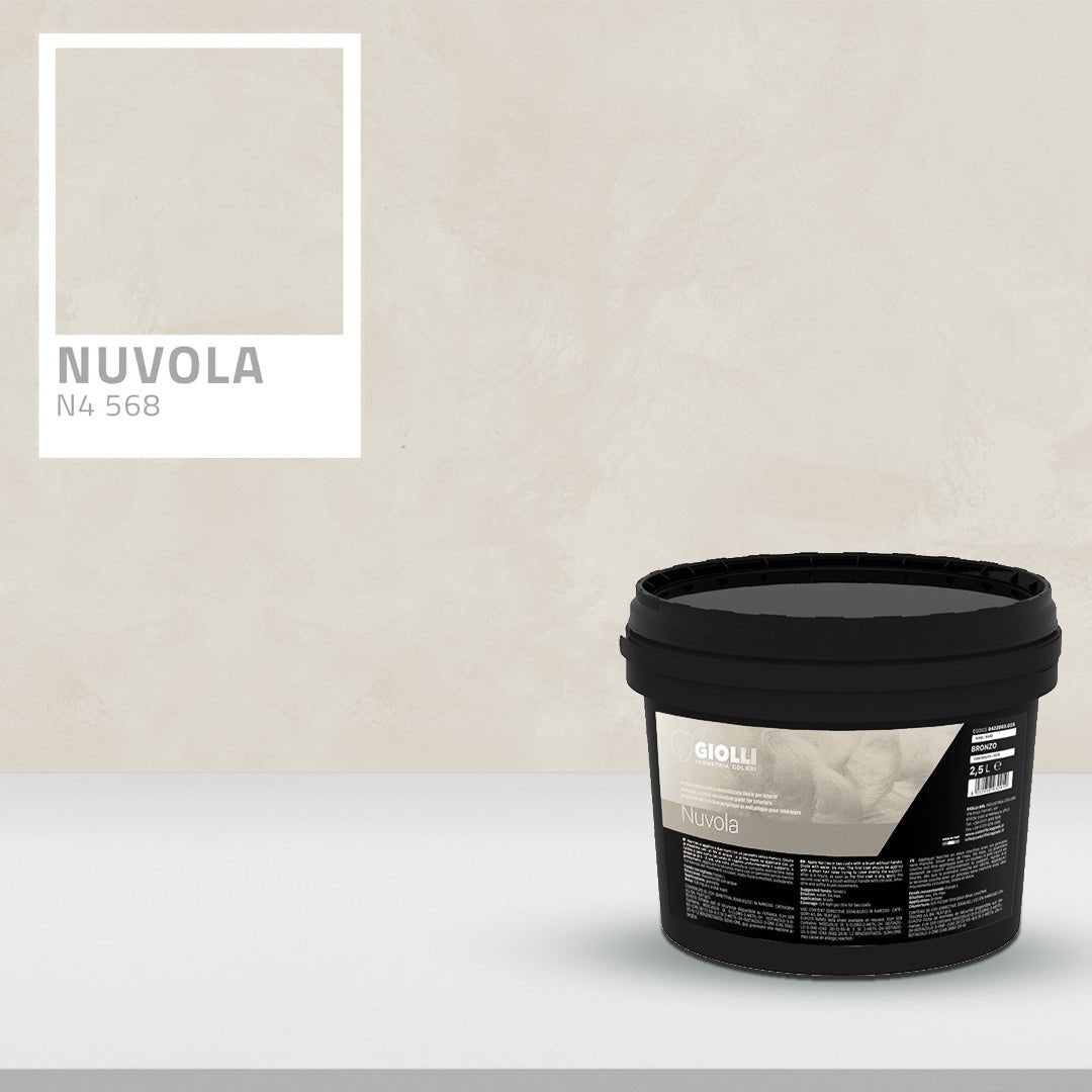 Nuvola Silk Metallic Paint – Iridescent Decorative Wall Finish - Marmorino