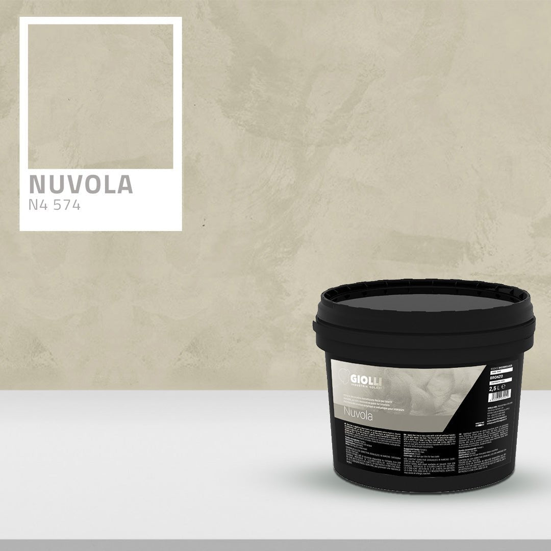 Nuvola Silk Metallic Paint – Iridescent Decorative Wall Finish - Marmorino