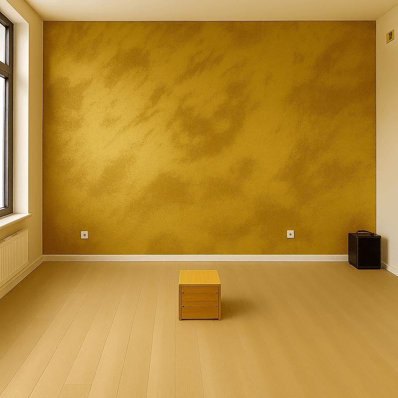 Sabbiato Golden and bronze and silver - Marmorino