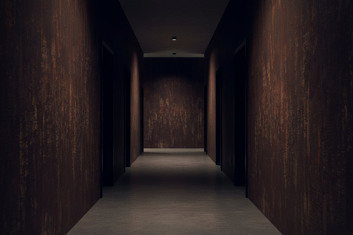 Decorative old rust textured brown wall. 