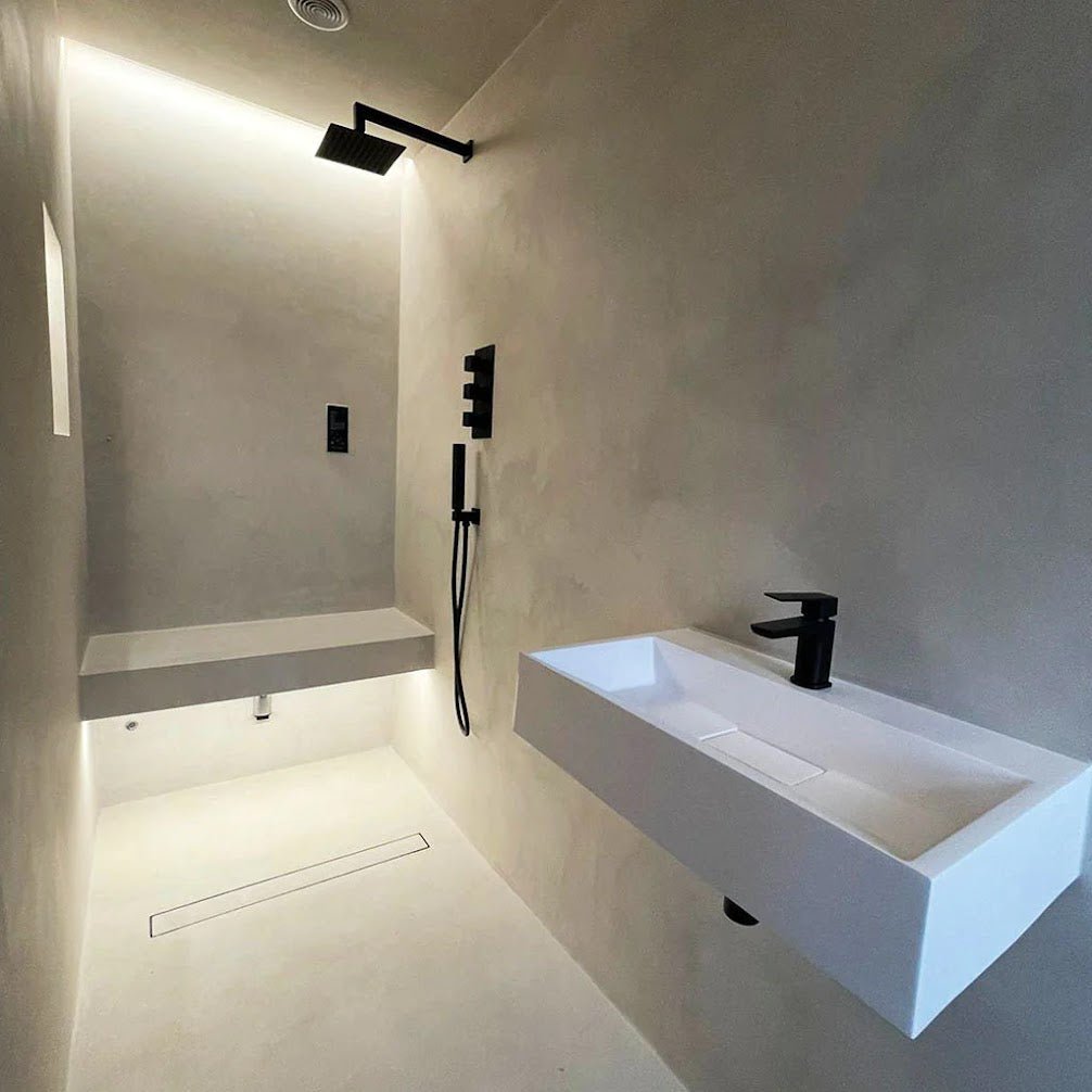 The Microfloor 20 Kg material for wall and floor beautiful effect Micro Cement - Marmorino