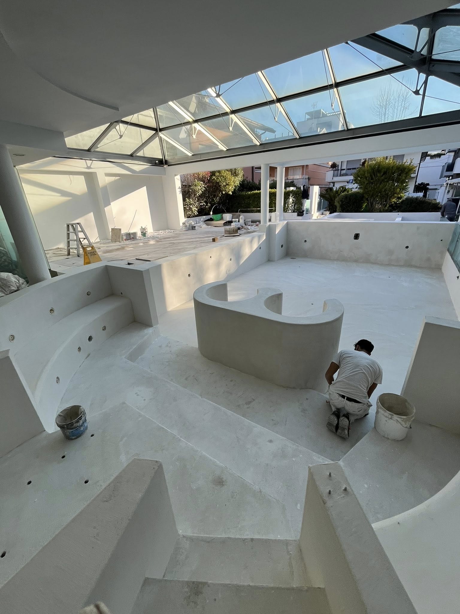 The Microfloor 20 Kg material for wall and floor beautiful effect Micro Cement - Marmorino