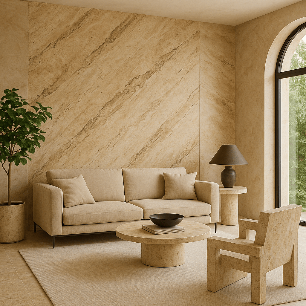 Travertino Decorative Plaster – Natural Stone Wall Texture - Marmorino