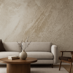 Travertino -  Rauw-Natuursteeneffect - Decoratieve Pleister (Marmorino Stone) - Kalkverf - Afbeelding 13