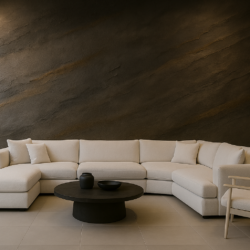 Travertino -  Rauw-Natuursteeneffect - Decoratieve Pleister (Marmorino Stone) - Kalkverf - Afbeelding 9