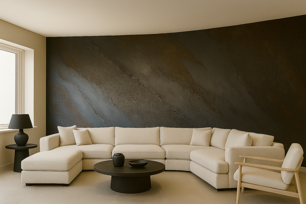 Travertino -  Rauw-Natuursteeneffect - Decoratieve Pleister (Marmorino Stone) - Kalkverf - Afbeelding 12
